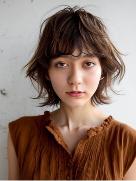 アンドレイ 表参道(andrey) クラゲヘアー/小顔に見せるヘア/ココアベージュ/表参道