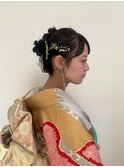 成人式ヘア　タイトセット