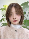 地毛みたいな質感の韓国ボブ