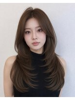 ミンクス 銀座店(MINX)&nbsp;【銀座】結べる韓国レイヤーカット×髪質改善ショコラグレージュ