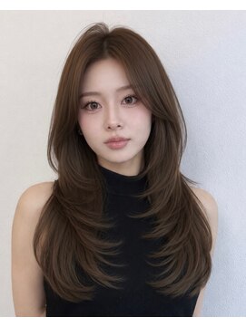 ミンクス 銀座店(MINX) 【銀座】結べる韓国レイヤーカット×髪質改善ショコラグレージュ