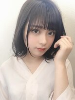 ヘアーフィックス リュウアジア 越谷店(hair fix RYU Asia) 韓国風レイヤーくびれヘア顔周りカットひし形シルエット