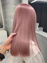 ルーブ トウキョウ(Loob. TOKYO) ハイトーンカラーミルクティーピンクベージュレイヤーカット韓国