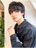 シャドウパーマ×韓国マッシュ