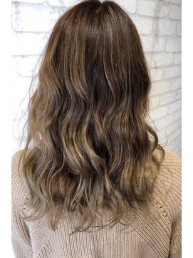 ヘアーサロン ライズネクステージ(hair salon RISE nextage) バレイヤージュ波ウェーブ