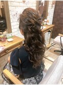 ふじゆきアレンジ　ラフハーフアップ