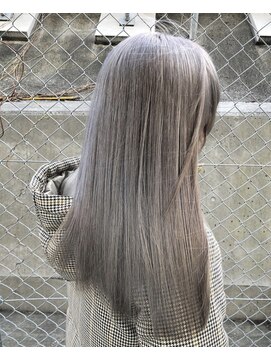 アース 日吉店(HAIR&MAKE EARTH) 20代30代大人可愛い艶感アッシュグレージュケアブリーチ