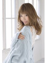 クレドガーデン 西新井店(CRED GARDEN)&nbsp;透け感ふわミディ×キャラメルベージュ/西新井クレドガーデン