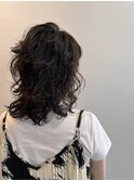 ニューヨークドライカット×パーマ★流行りのボブウルフ[渋谷]