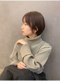 大人可愛いナチュラルショート×愛されブラウン