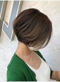 脱白髪染め白髪ぼかしハイライトカラー