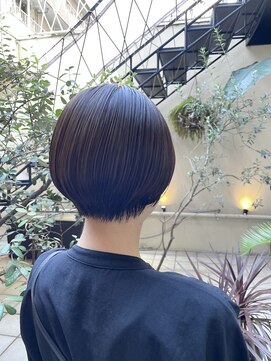 メイクス 表参道(MAKE'S omotesando) 伸ばしかけショート×ゴールドブラウン