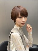 20代30代40代/アッシュブラック/黒髪/くびれショート/表参道