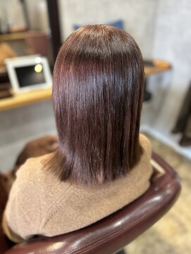 オーバーチュア(Overture) 白髪ぼかしカラー＆縮毛矯正