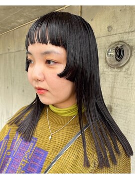 ナループロアオハナ(Nalu pu loa ohana) 姫カット/顔まわりレイヤー/デザインカット/表参道/原宿/オン眉