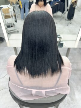 ビューブルー 亀戸錦糸町(VIEW BLUE) 美髪カールシアーカラーピンクブラウンエアリーロングセミディ