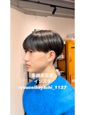 刈り上げ×シースルーバング