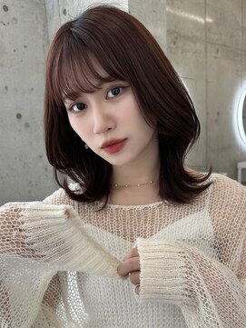 アイヴィ 表参道(IVY) ぶりーちなしピンクカラーくびれヘア【肥田亜沙美】