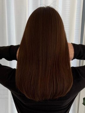 ビームズ トータルビューティー 西中島店(Bee ms Total Beauty) サラツヤロングベージュカラーブリーチしない透明感カラー