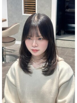 エン(en.) ★ワンカールで可愛いミディアムレイヤー