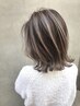 [白髪お悩みの方]カット+白髪ぼかしハイライト[８枚]+１stepトリートメント 