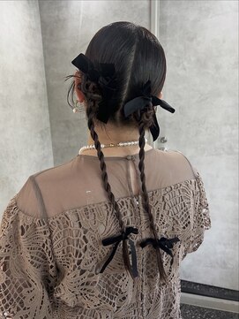 ネアー 新潟(NEER) アプリコットオレンジ/くびれヘア/ウェーブショート［新潟］