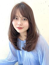 ヘアラウンジ ビーチ 青山 外苑前(hair lounge BEACH) ふわっとワンカールレイヤー透明感マロンベージュ
