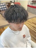 サーフカール/フェザーパーマ/ブルーブラック/稲毛駅/眉毛