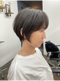 【井上】くびれショートボブ小顔前髪耳掛け40代50代60代