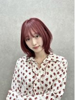 ロンド レア 天神大名店(Lond Le’a)&nbsp;ホワイトブロンド/外ハネボブ/美髪/ワイドバング/ブルーブラック