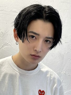 フィフス 大分(fifth) 大分毛流れニュアンスパーマメンズカットセンターパート30代