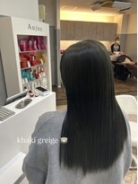 アヴァンス 広島本通店(AVANCE.)&nbsp;カーキグレージュ／髪質改善カラー／オリーブカラー