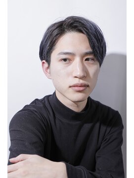 トリム 渋谷(trim.) サーフカール/刈り上げセンターパート/ブルーブラック[渋谷]