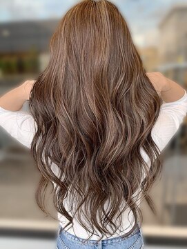 アース 大井町店(HAIR & MAKE EARTH) ロングベージュ系ハイライト透明感レイヤー