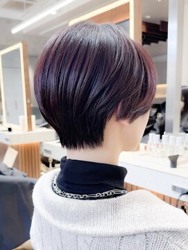 ボブショートボブ縮毛矯正ベージュグレージュ門前仲町