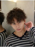 men"s/メンズ/フェザーパーマ/シャドウパーマ/韓国ヘア/マッシュ