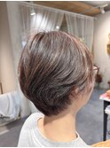 ハイライトショートボブ