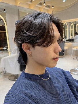 ロンドリメゾン 原宿(Lond re Maison.) men's/顔周り/ニュアンスパーマ/黒染め/韓国/ダウンパーマ