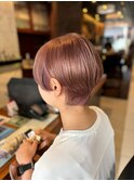鎌倉大人ショートボブ顔回りレイヤーカットくびれショート20代