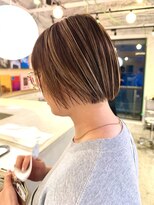 ルーム(Loom.)&nbsp;コントラストハイライト デザインカラー 切りっぱなしボブ