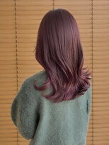 オーガニックエコ 川越(organic+eco)&nbsp;20代30代秋くびれミディ/イルミナカラーピンクブラウン/髪質改善