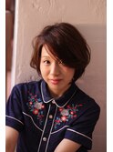 ショートボブナチュラルウェーブ