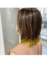 ループ(LOOP) ハイライト/裾カラー/イエロー