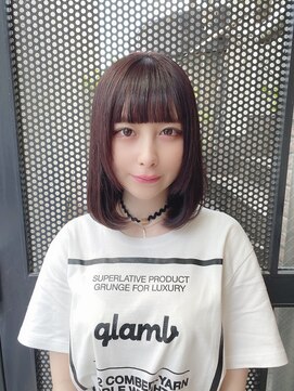 サロンドミルク 原宿(salon de MiLK) 【salon de MiLK 原宿】艶カラー×ピンクラベンダー