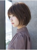 前髪あり大人ショートボブ20代30代40代【AIN.表参道】川原大地