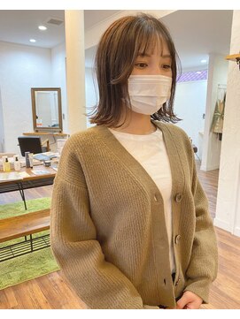 レジスタヘアーワークス (REGISTA hair works) 韓国風お顔まわり×切りっぱなしボブ