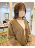 韓国風お顔まわり×切りっぱなしボブ