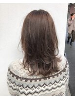 モルニ(MORNI)&nbsp;ショコラブラウン_マロンベージュ Aラインボブ かきあげ