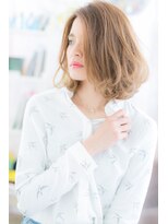 ミック ヘアアンドメイク アップ 駒込店(miq Hair&Make up)&nbsp;大人かっこいい！ハイトーンカラーくせ毛風抜け感ヘアb1