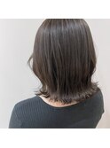 ラベンダーグレージュ / 切りっぱロブ
